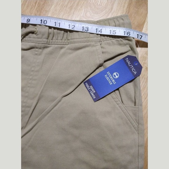 Nautica Boys School Uniform Jogger Khaki Pants Size M 32/34 - Picture 10 of 11